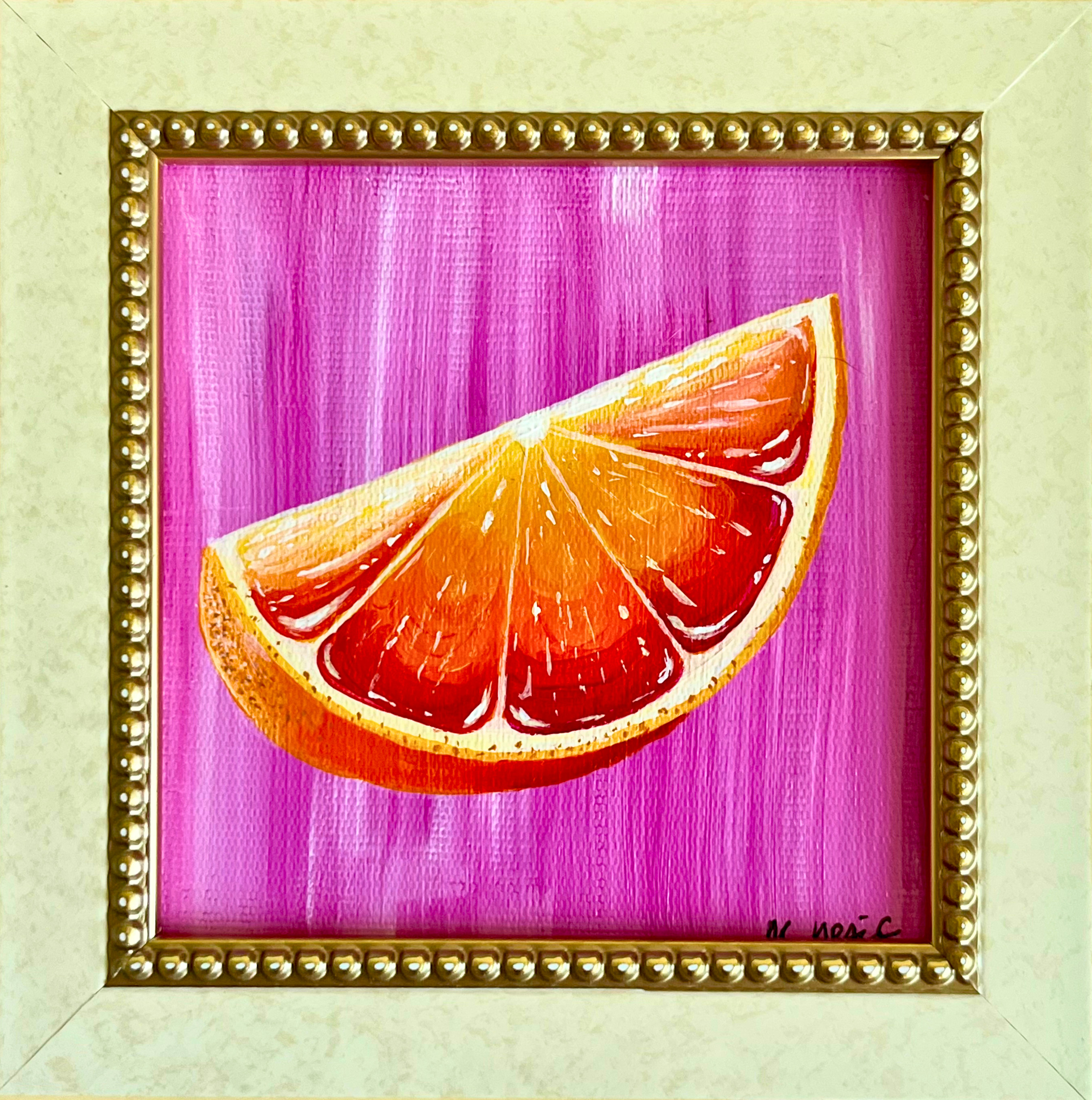 A juicy orange slice